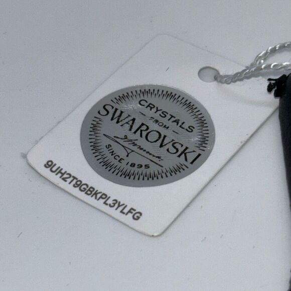 New Swarovski Lapis Lazuli ring Sz 9 Karis platinum bond silver crystals - Picture 2 of 13